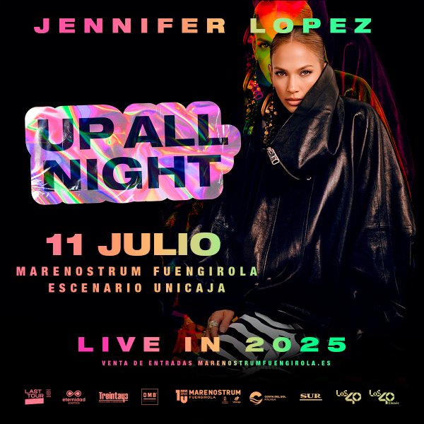 Jennifer López en Fuengirola - Up All Night Live in 2025